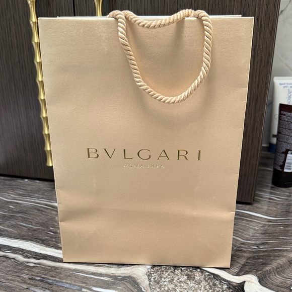 Bvlgari Gold Gift Bag NEW - Picture 1 of 10